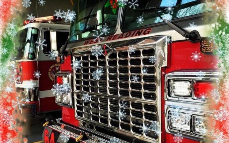 Christmas Fire Truck